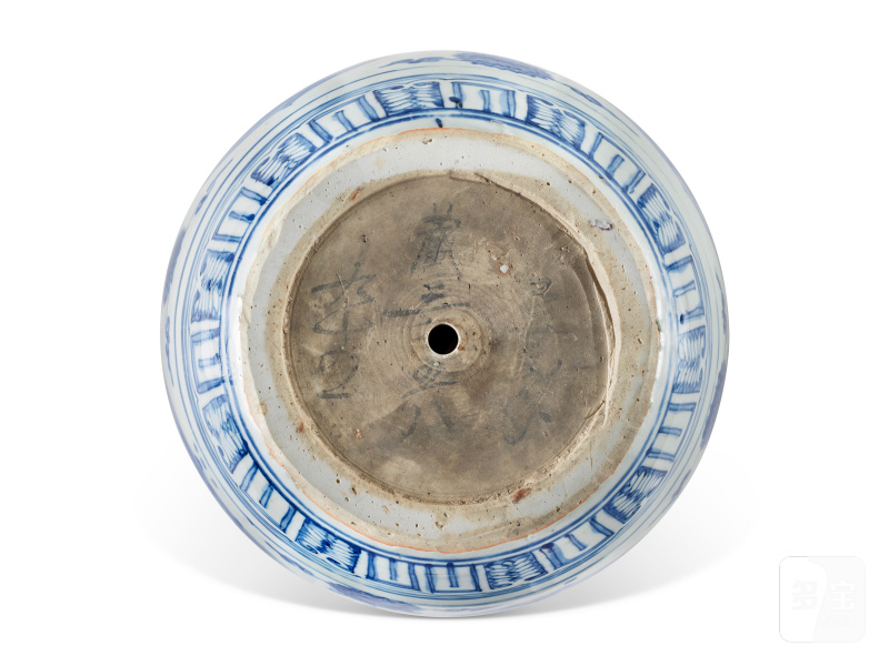 VASE DOUBLE GOURDE EN PORCELAINE BLEU BLANC À DÉCOR DE QILIN  CHINE, DYNASTIE MING, ÉPOQUE JIAJING (1522-1566) - 图5